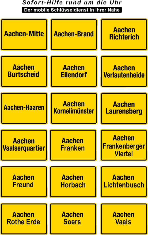 Schlüsselnotdienst Aachen